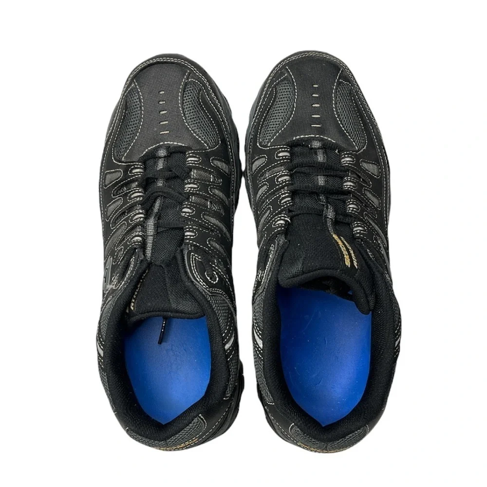 Skechers Men's 12 After Burn Memory Fit 50125EWW Black Running Shoes Sneakers - Picture 7 of 10